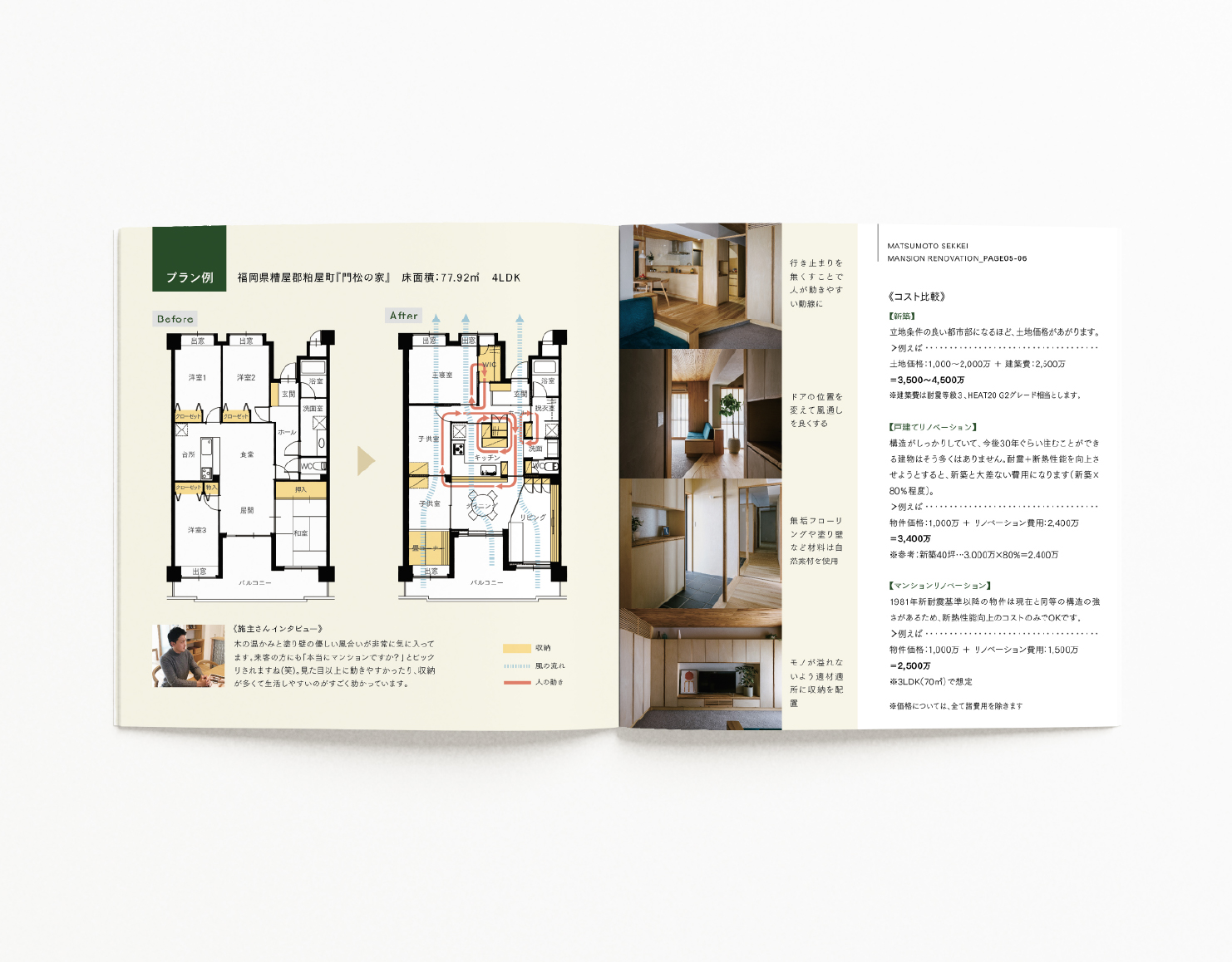 松本設計マンションリノベーションリーフレット